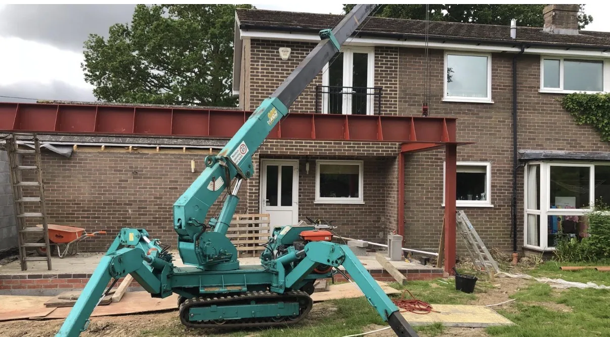 Steel beam alterations and on-site installation work